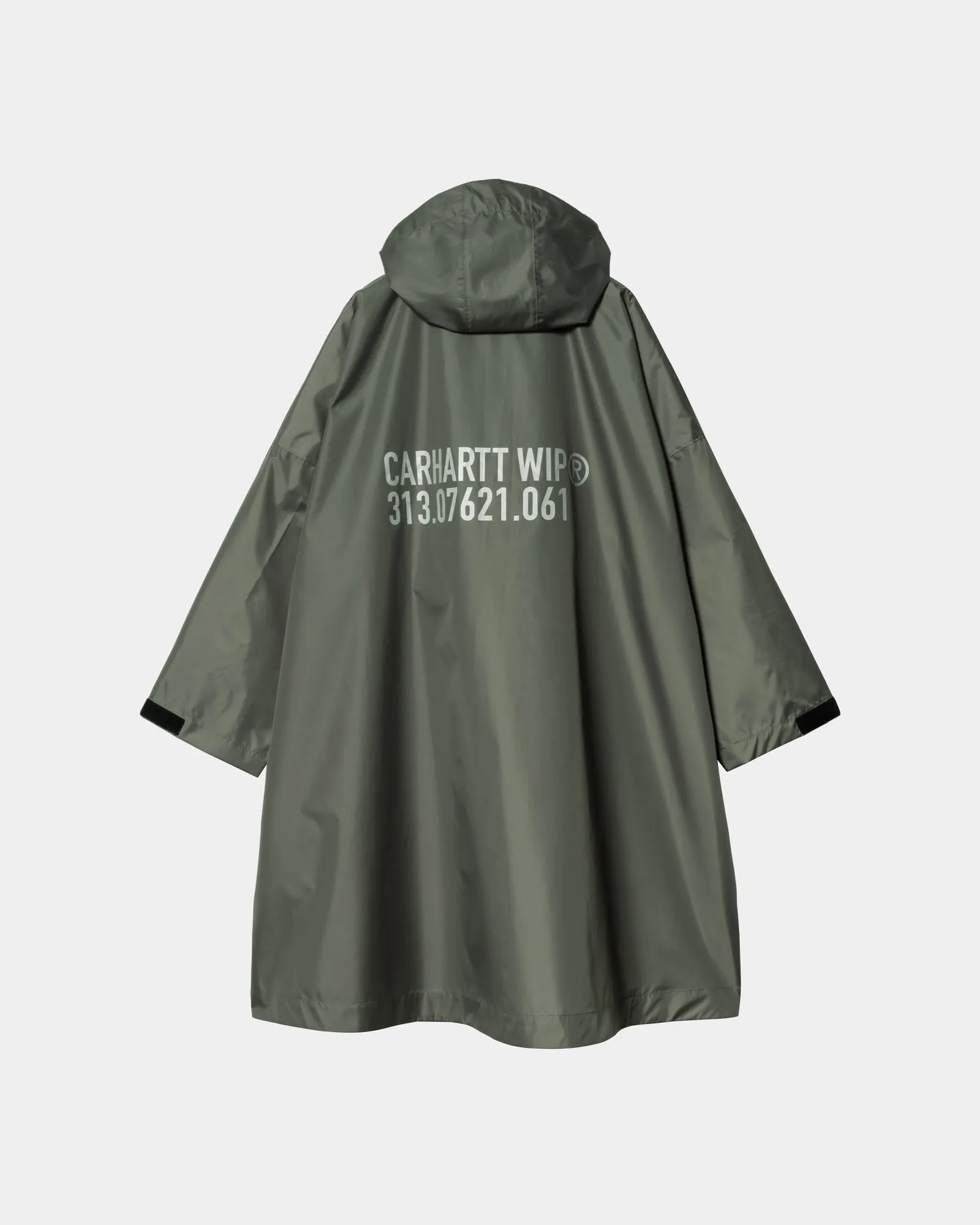 Tour Packable Rain Poncho | Smoke Green / Reflective