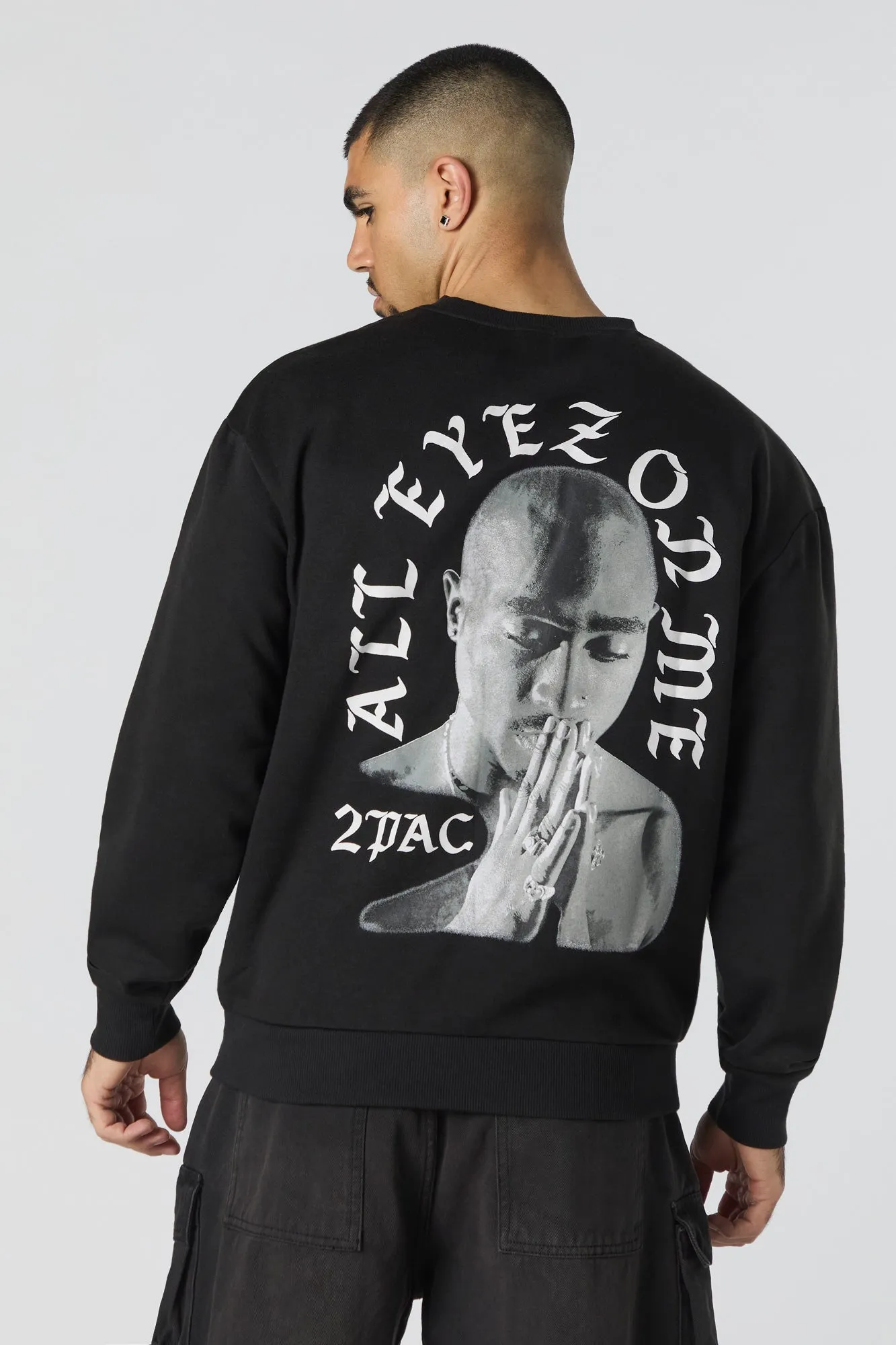 Tupac Graphic Fleece Sweatshirt