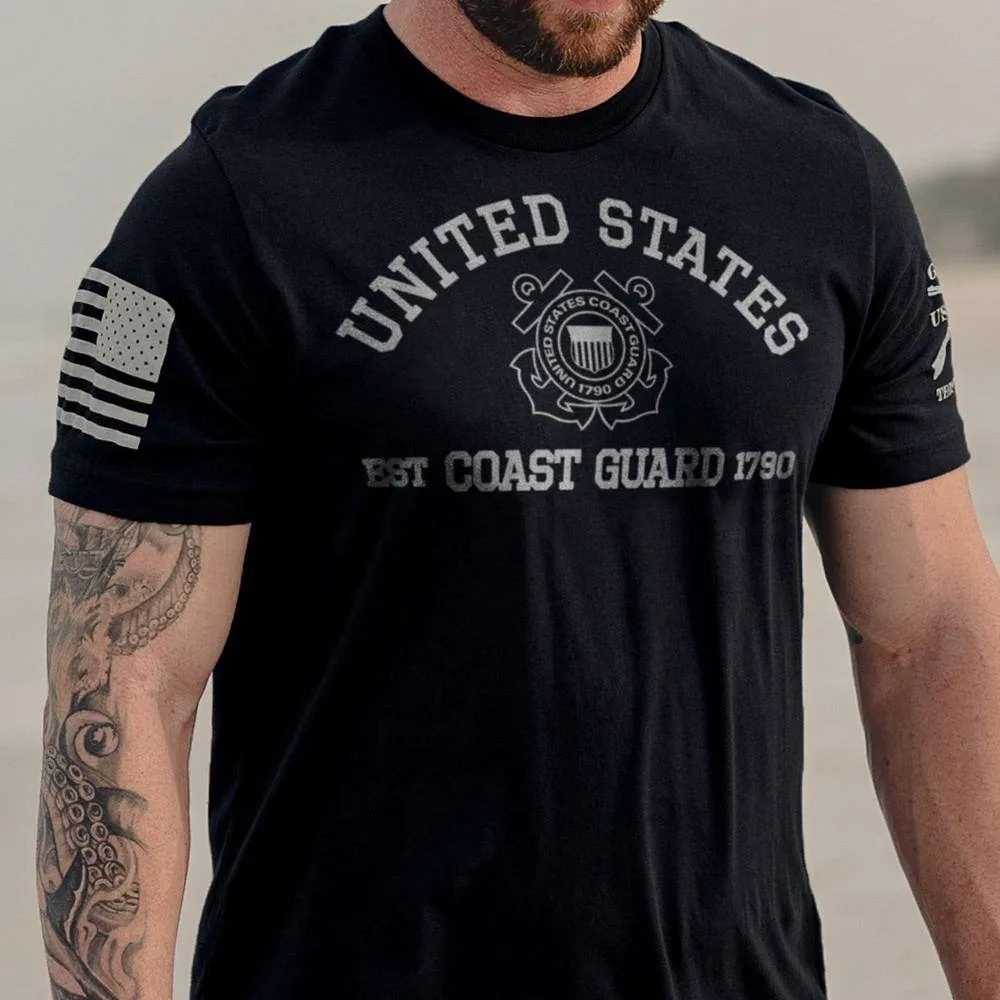 USCG - Est. 1790 T-Shirt - Black