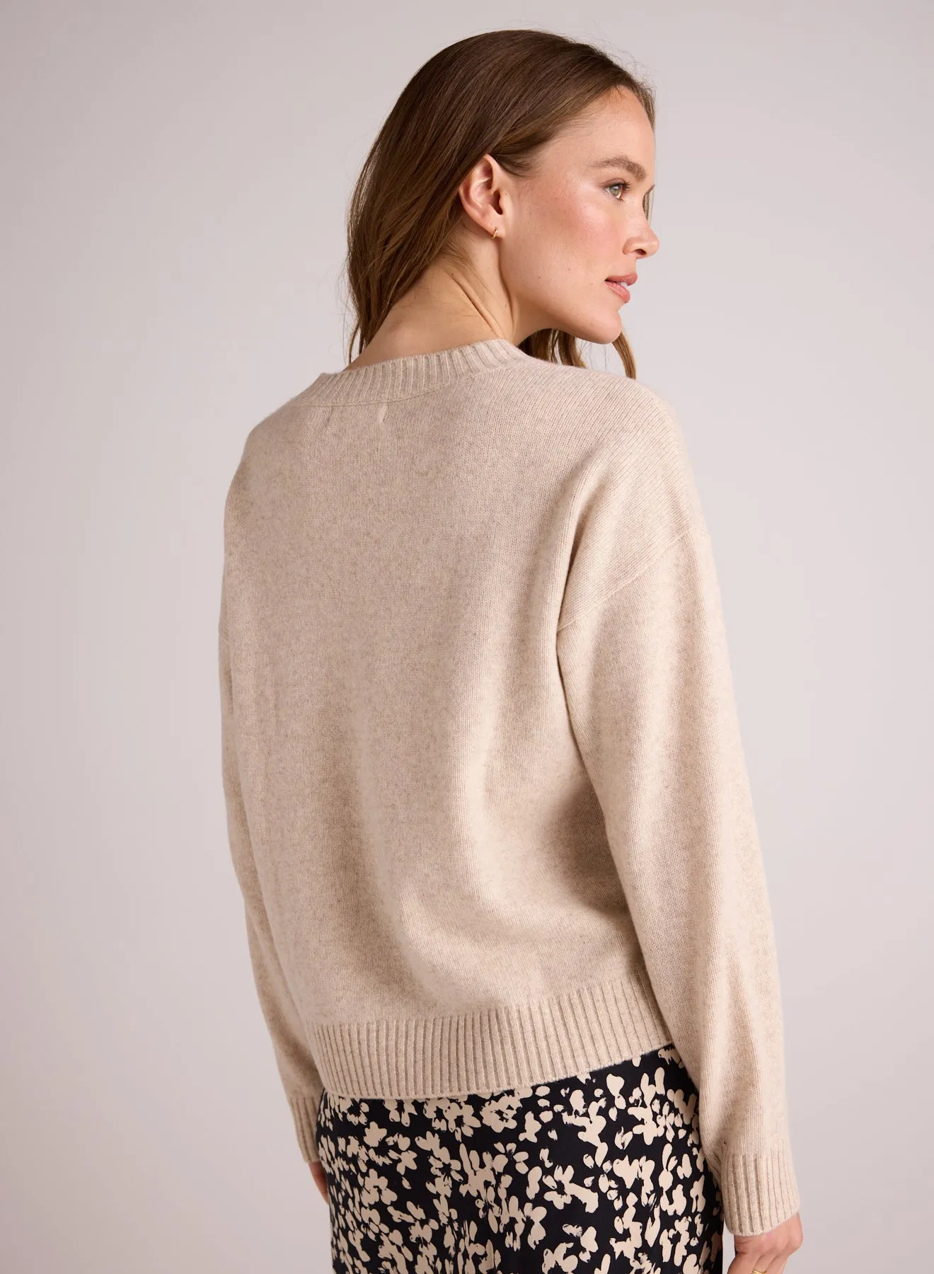 V-Neck Sweater - Ivory Oat