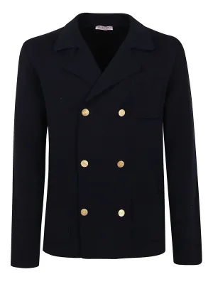 Valentino Double-Breasted V-Neck Cardigan