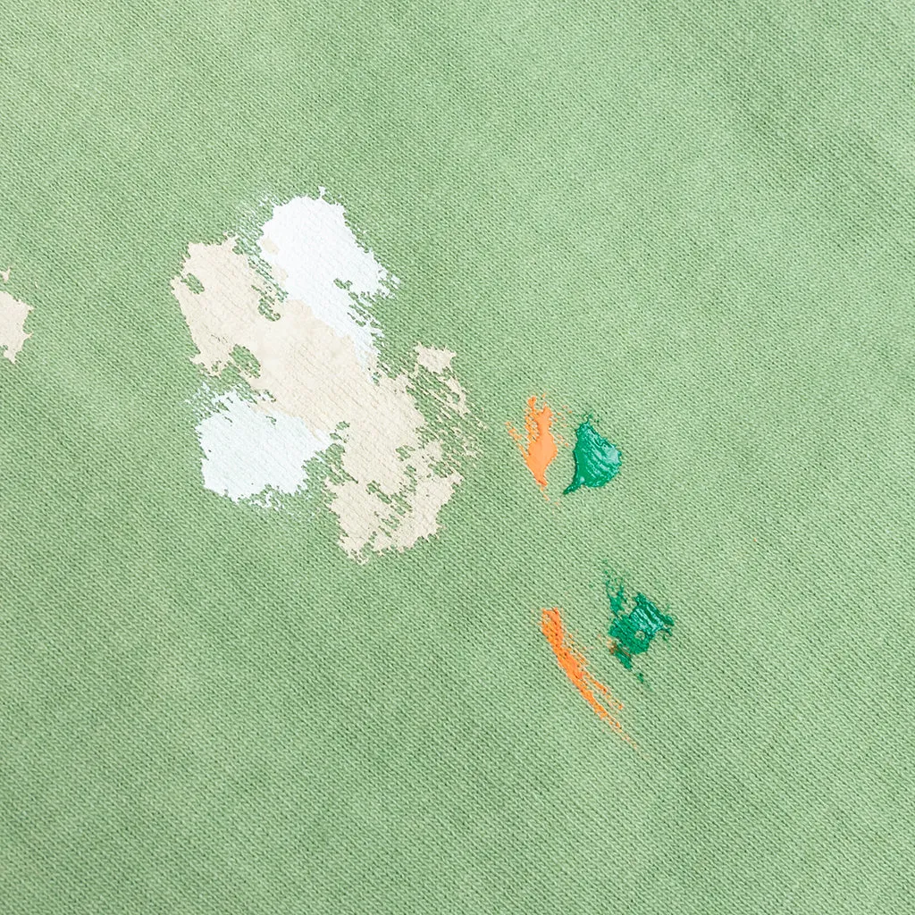Vintage Logo Painted Tee - Light Green