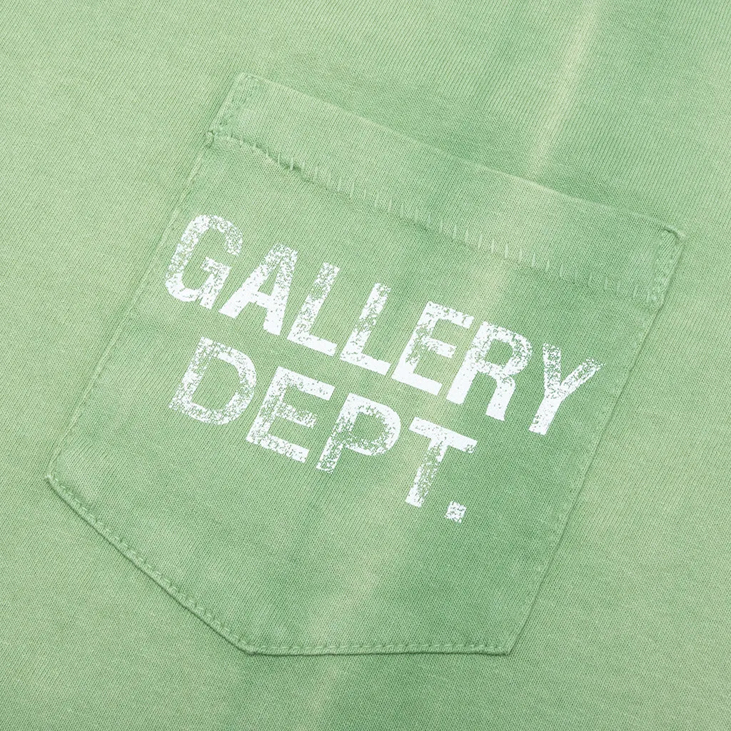 Vintage Logo Painted Tee - Light Green