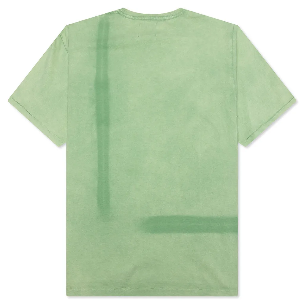 Vintage Logo Painted Tee - Light Green
