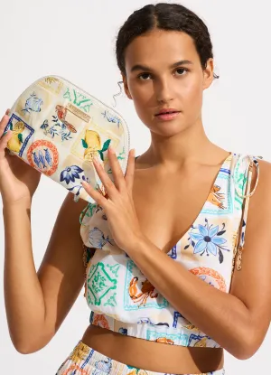 Wish You Were Here Pouch Bag - Atoll Blue