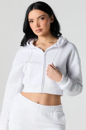 Zip-Up Crop Hoodie
